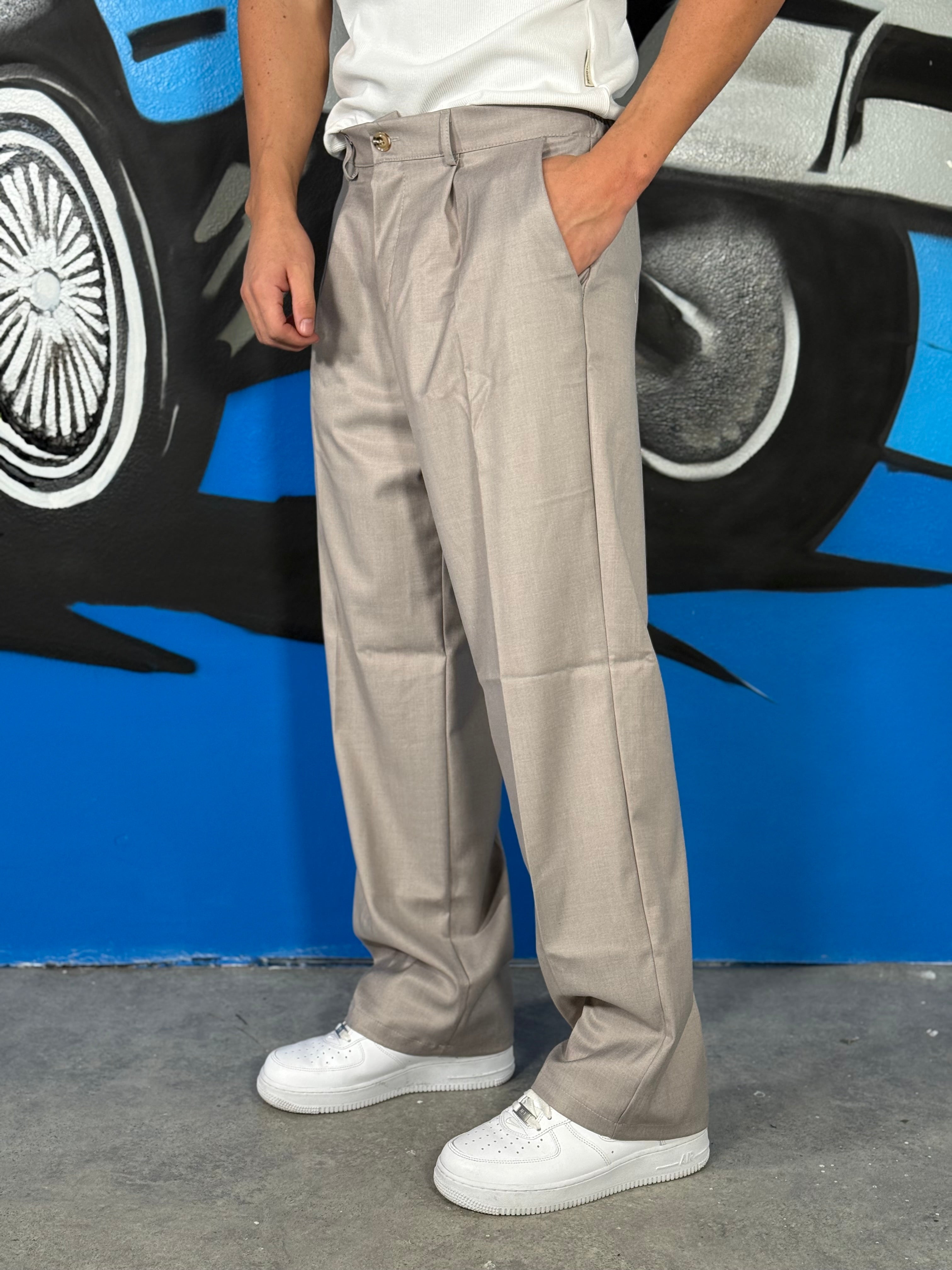 PANTA CAPRI AMPIO GRIGIO