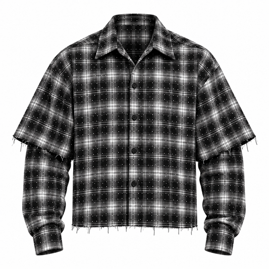 CAMICIA STRASS DOPPIA MANICA