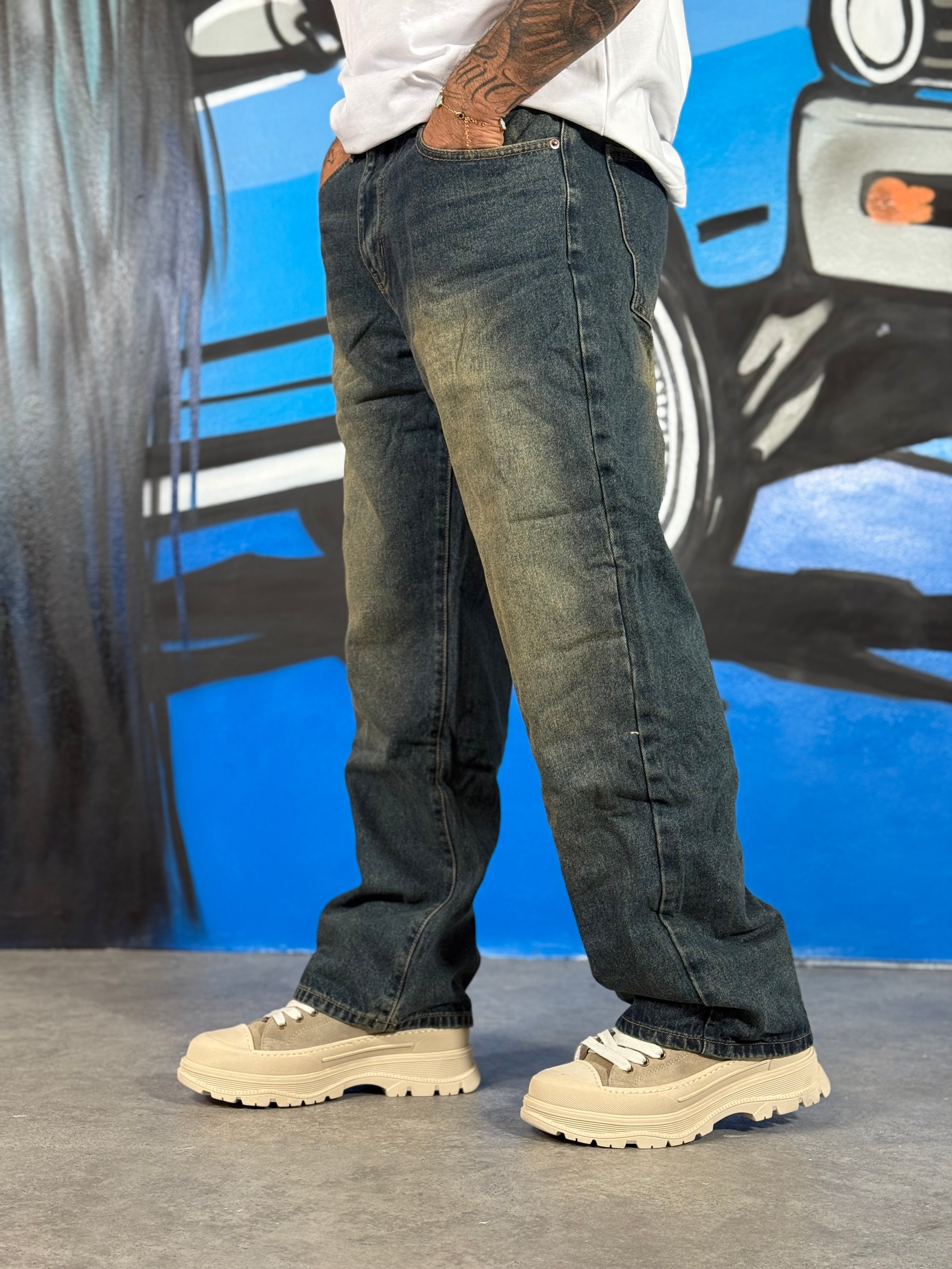 JEANS BAGGY LAVAGGIO CHIARO