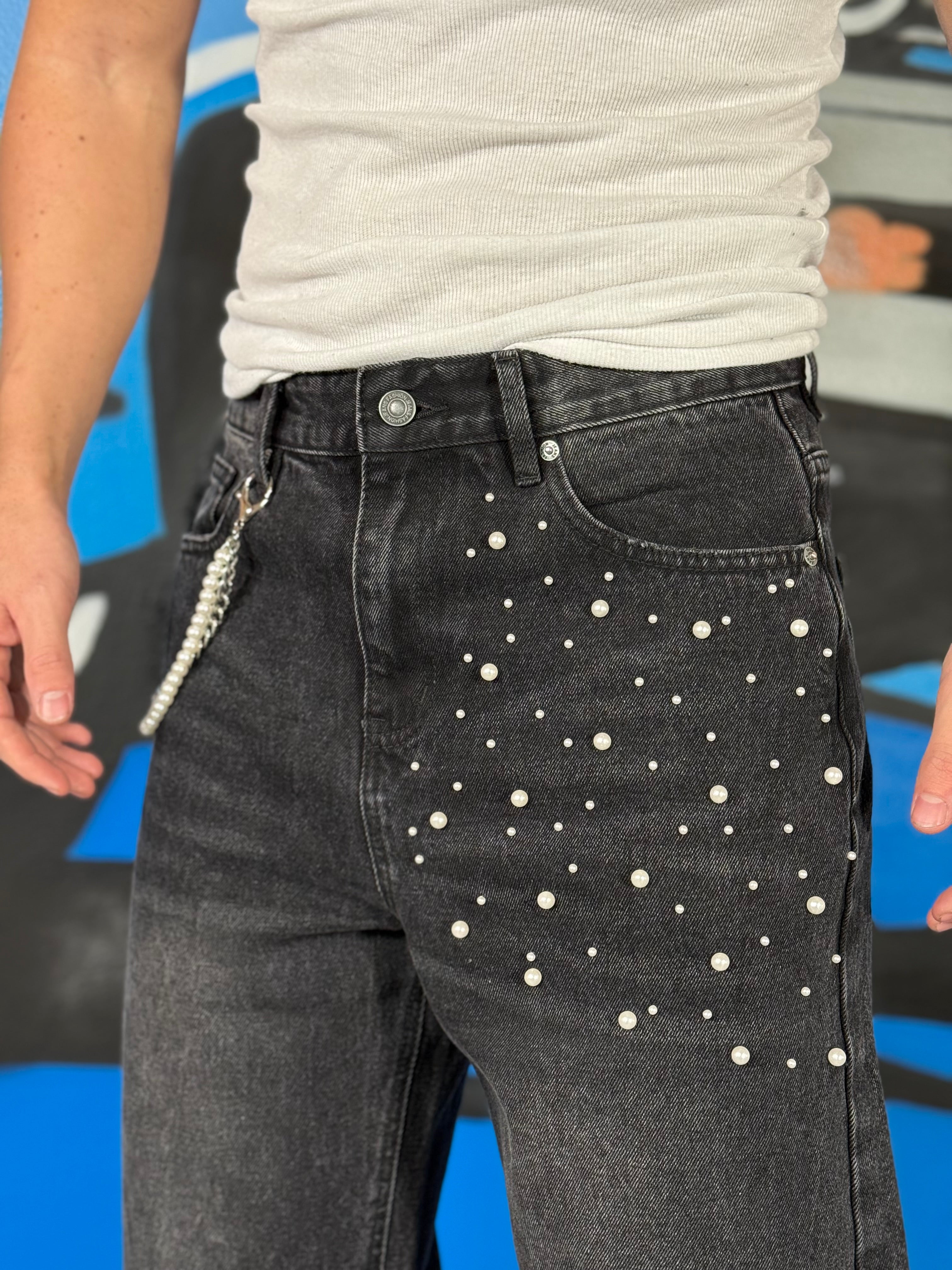 JEANS PREMIUM PEARL NERO