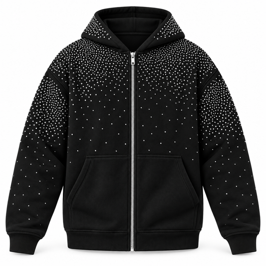 HOODIE DIAMOND ZIP
