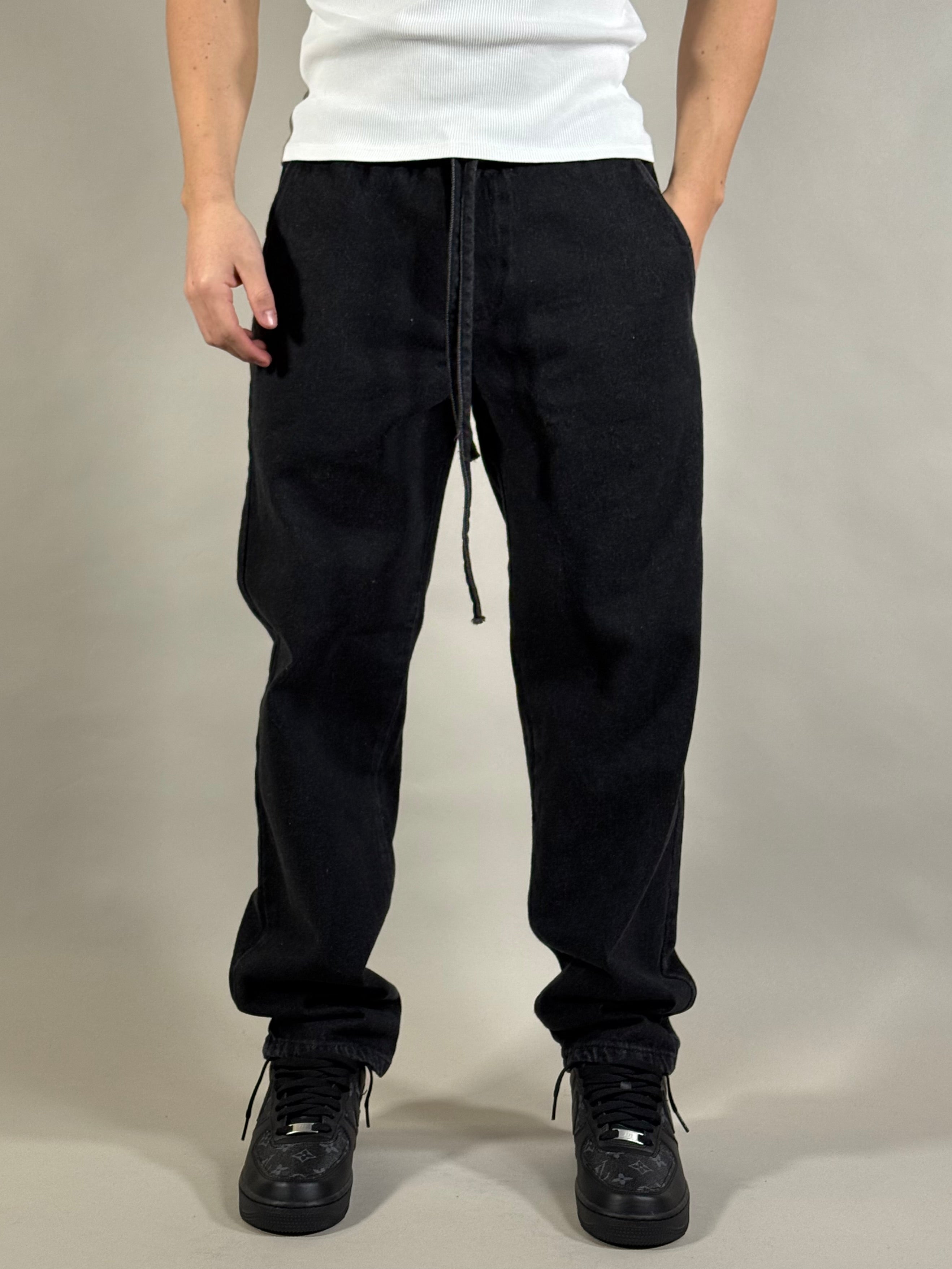 JEANS ELASTICO USA NERO