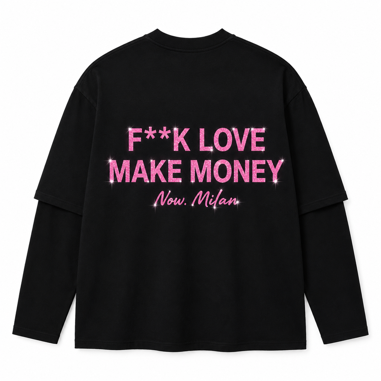 LONG SLEEVE F**K DIAMOND PINK