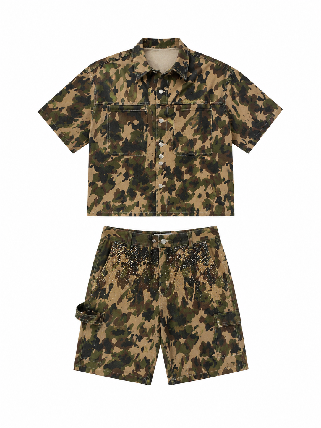 COMPLETO MILITARY STRASS