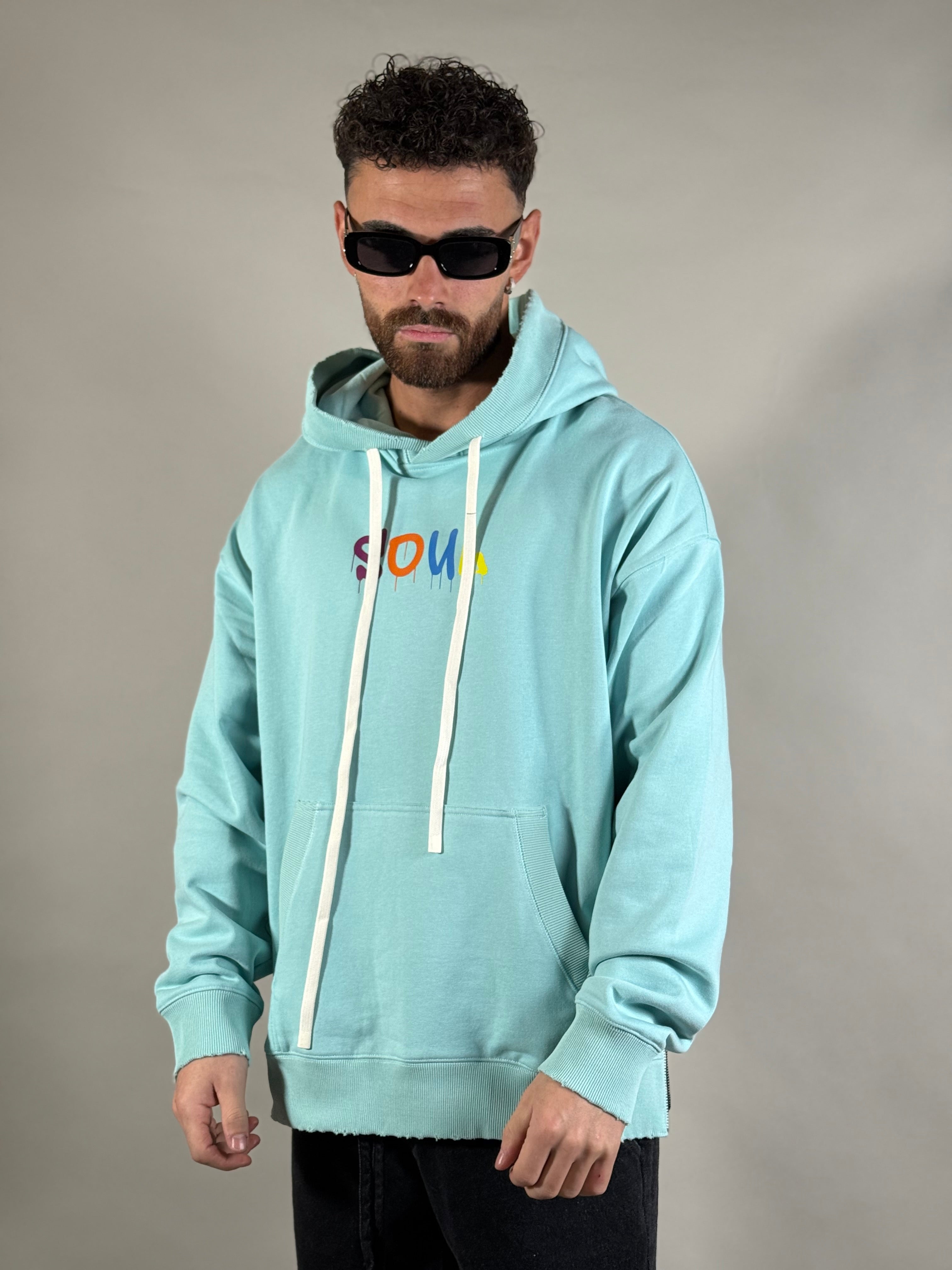 FELPA BEAR VERDE ACQUA