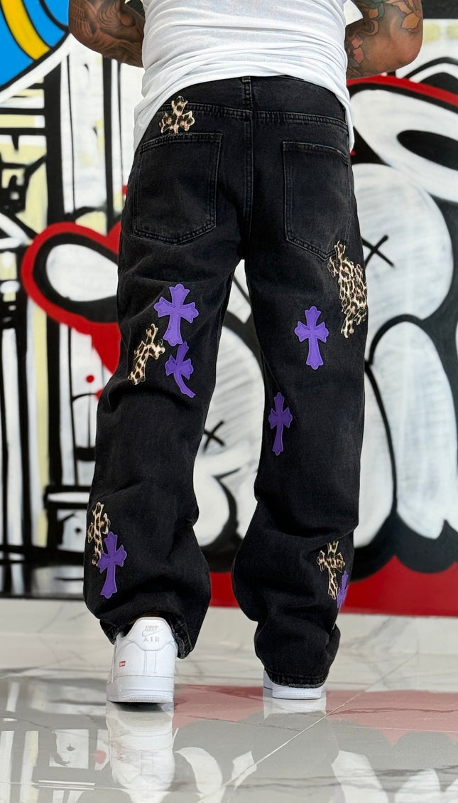 JEANS PREMIUM CROCI NERO