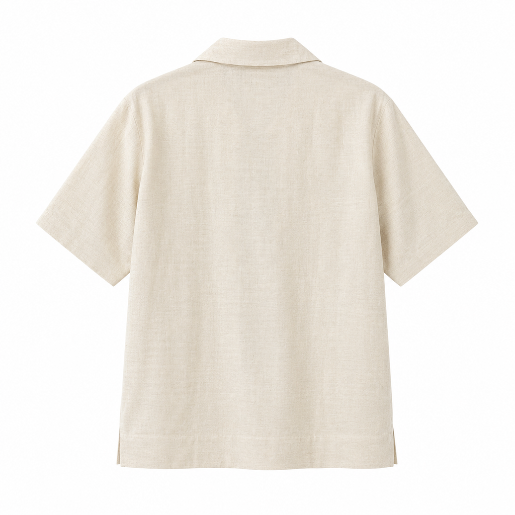 CAMICIA LINO MANICA CORTA