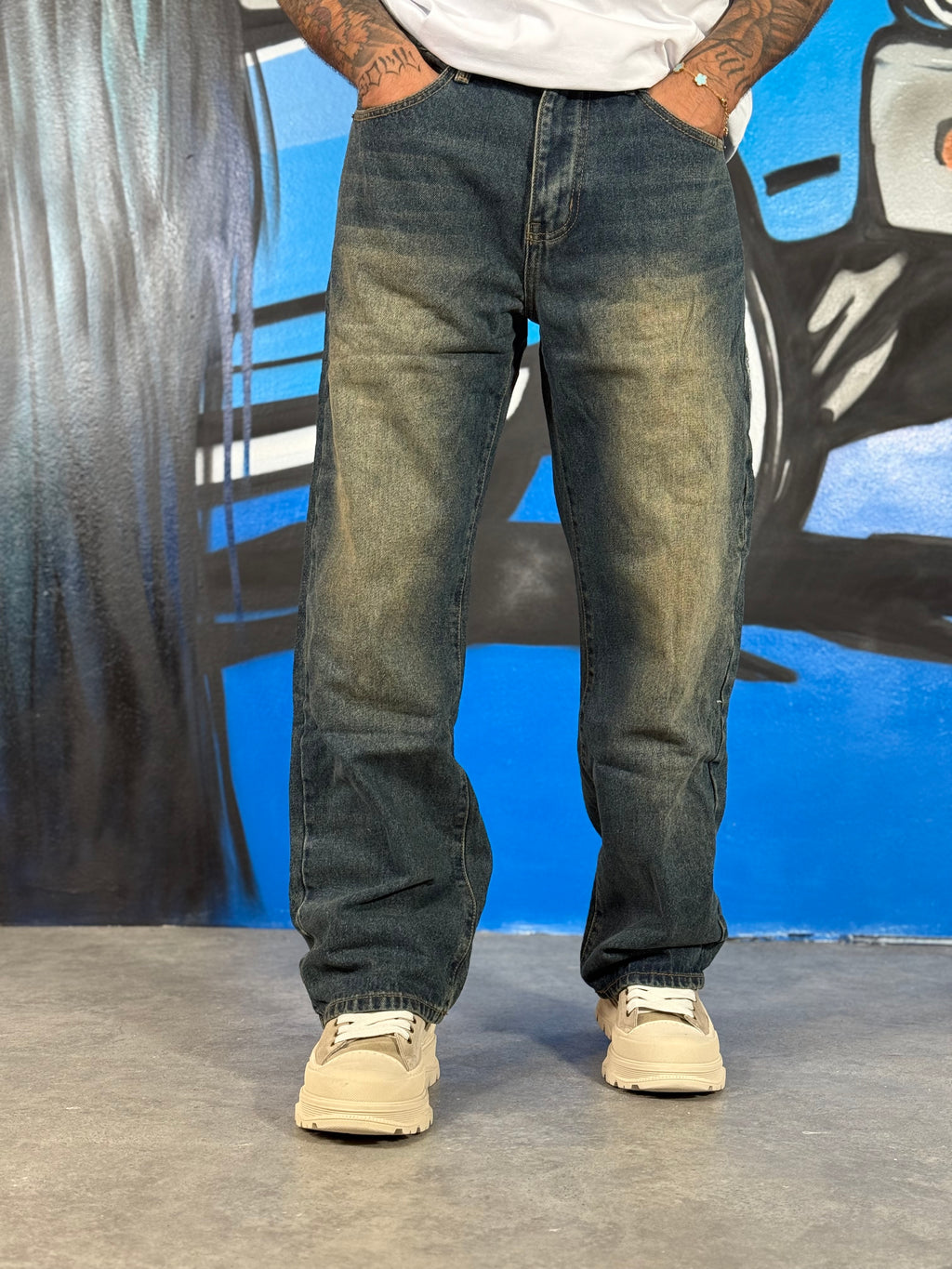JEANS BAGGY LAVAGGIO CHIARO