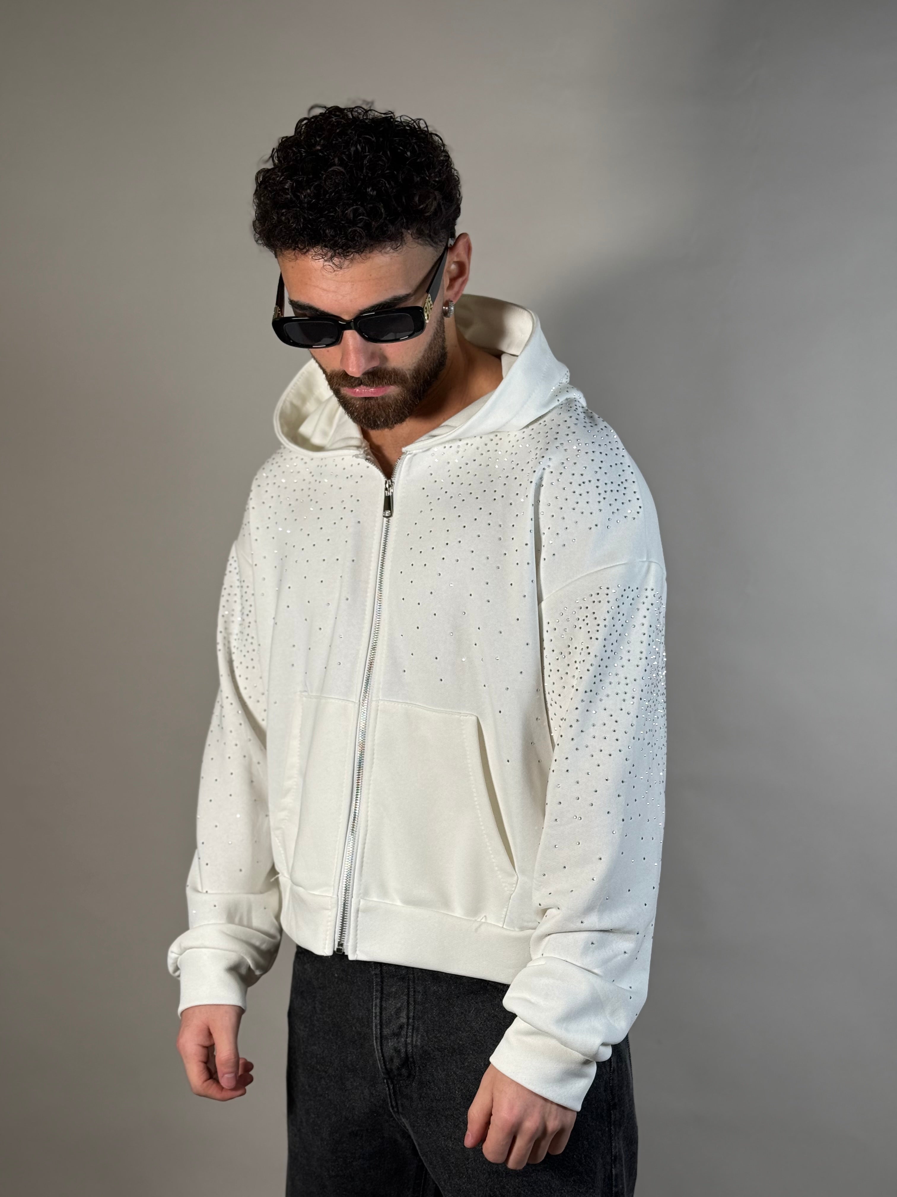 HOODIE SWAROVSKI ZIP GARZATA