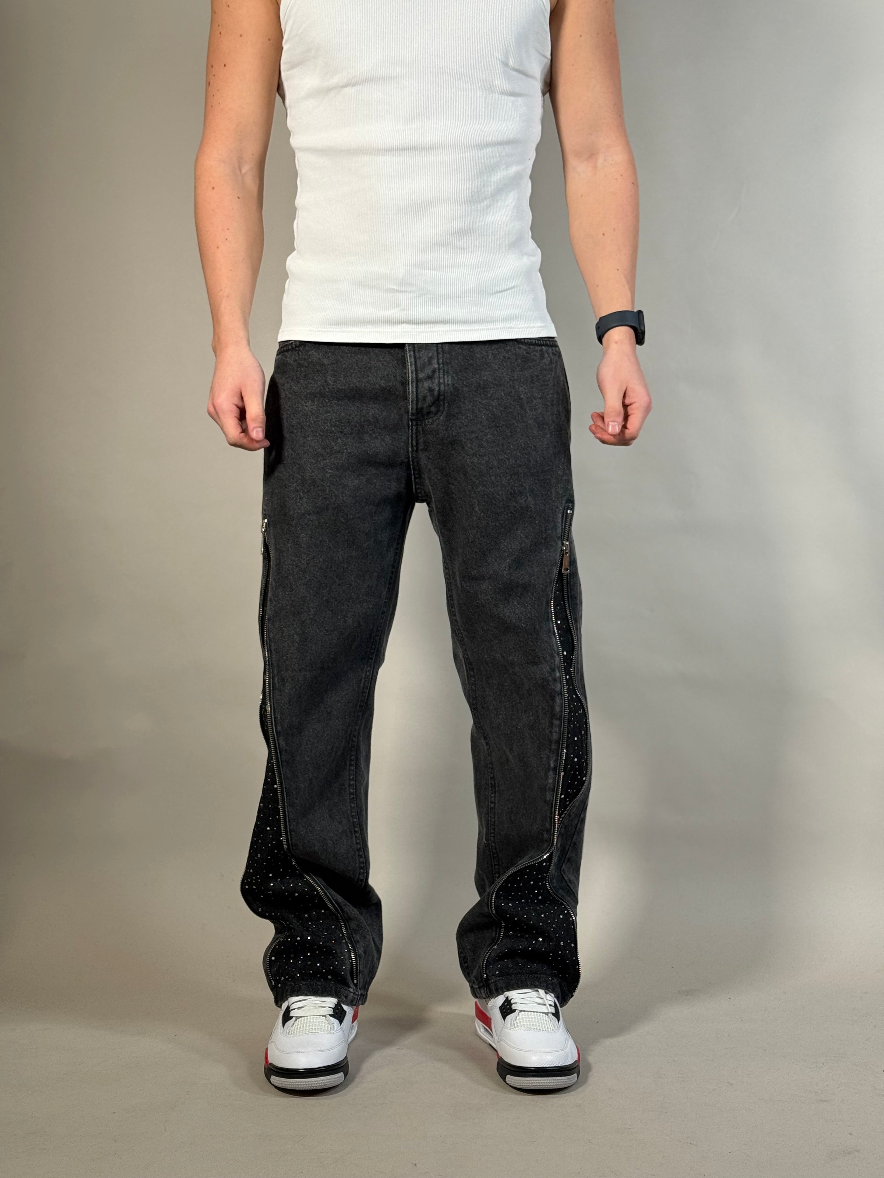 FLARE JEANS DIAMOND LUXURY NERO