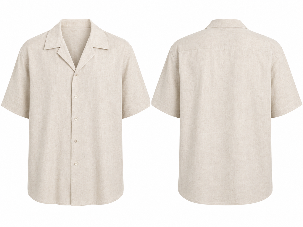 CAMICIA LINO MANICA CORTA