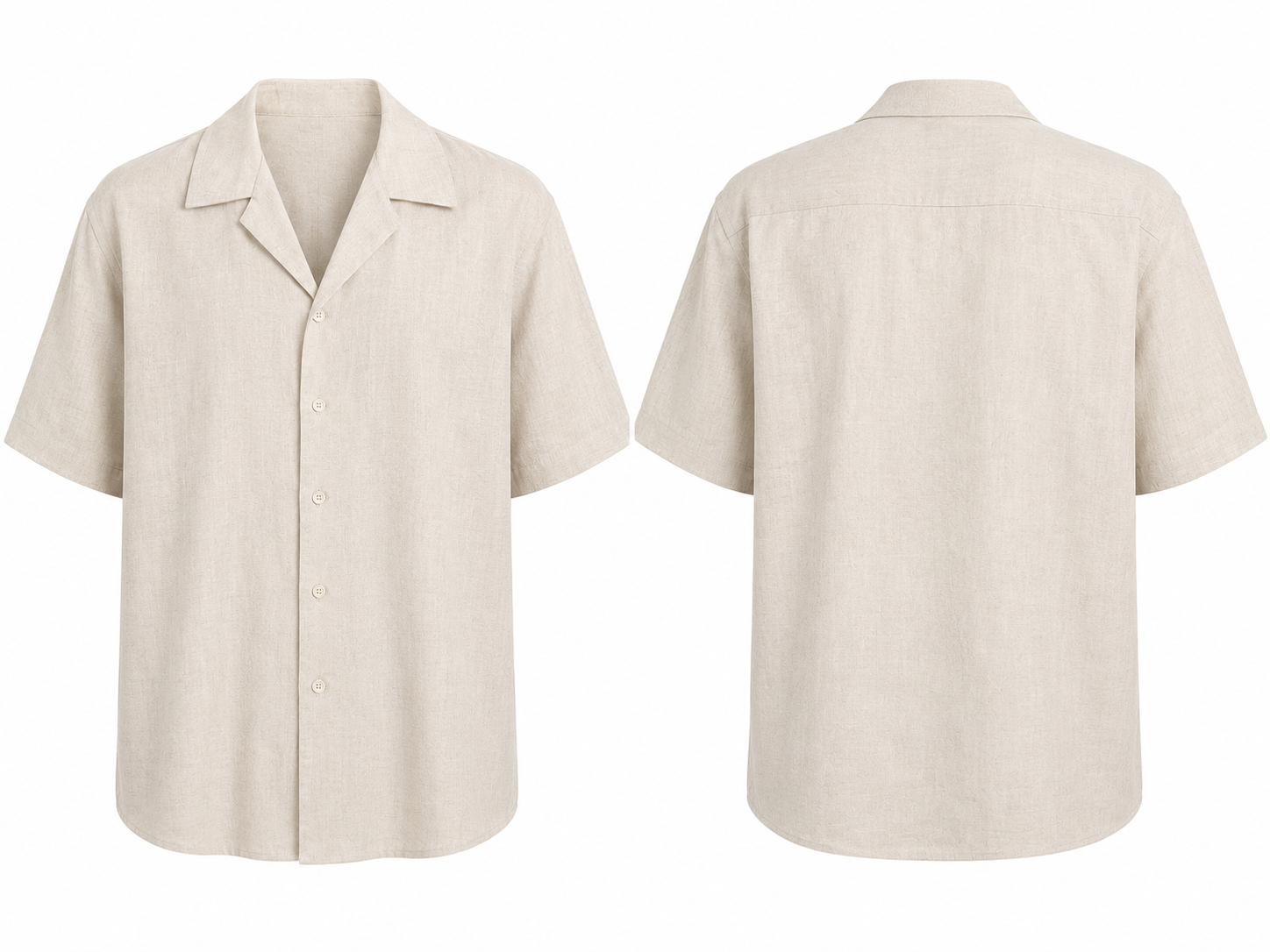 CAMICIA LINO MANICA CORTA