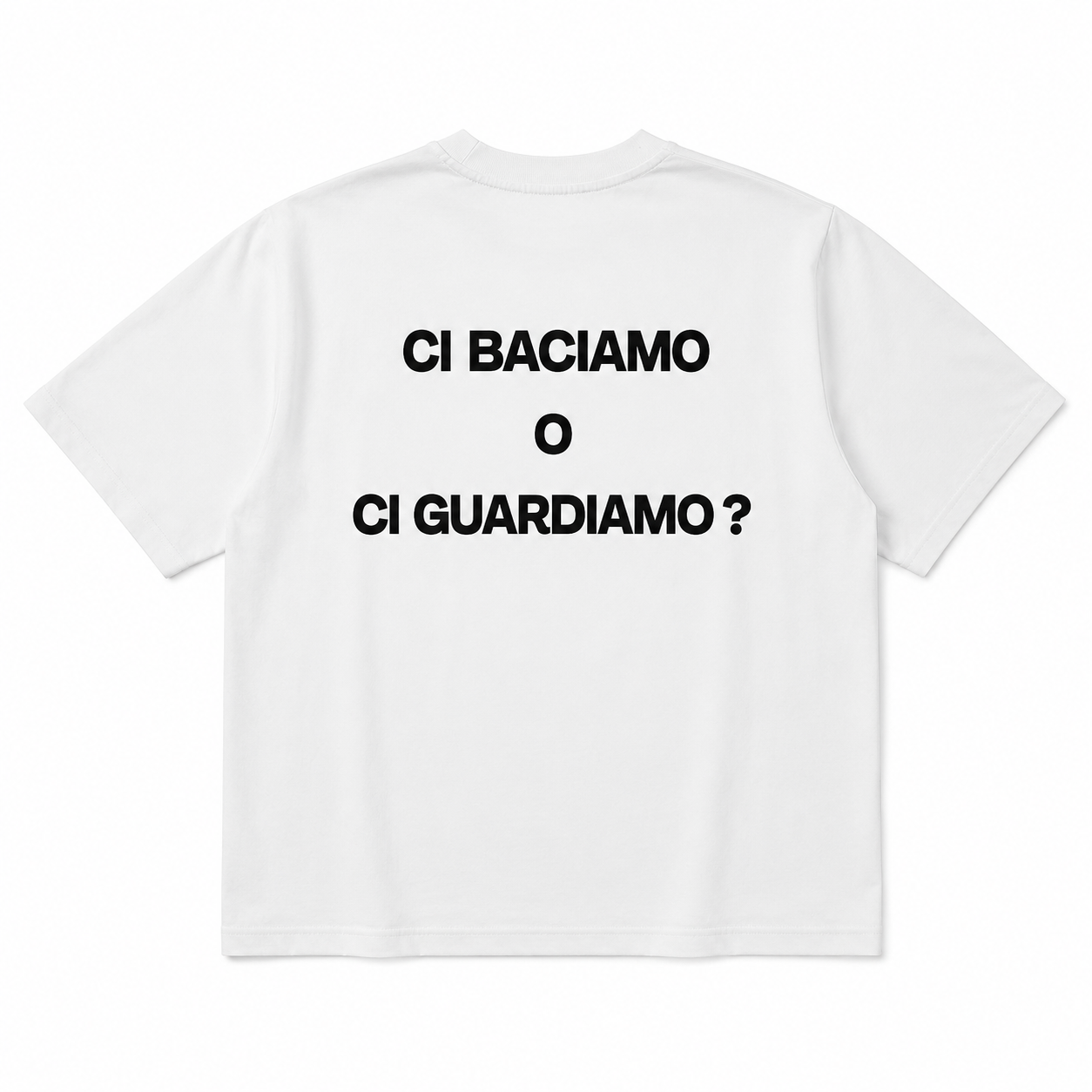 T-SHIRT CI BACIAMO? BIANCA