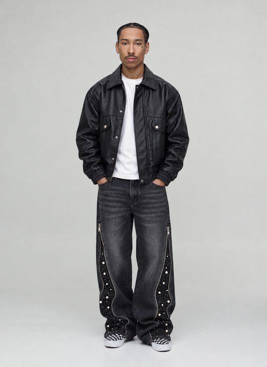 JEANS FLARE PEARL