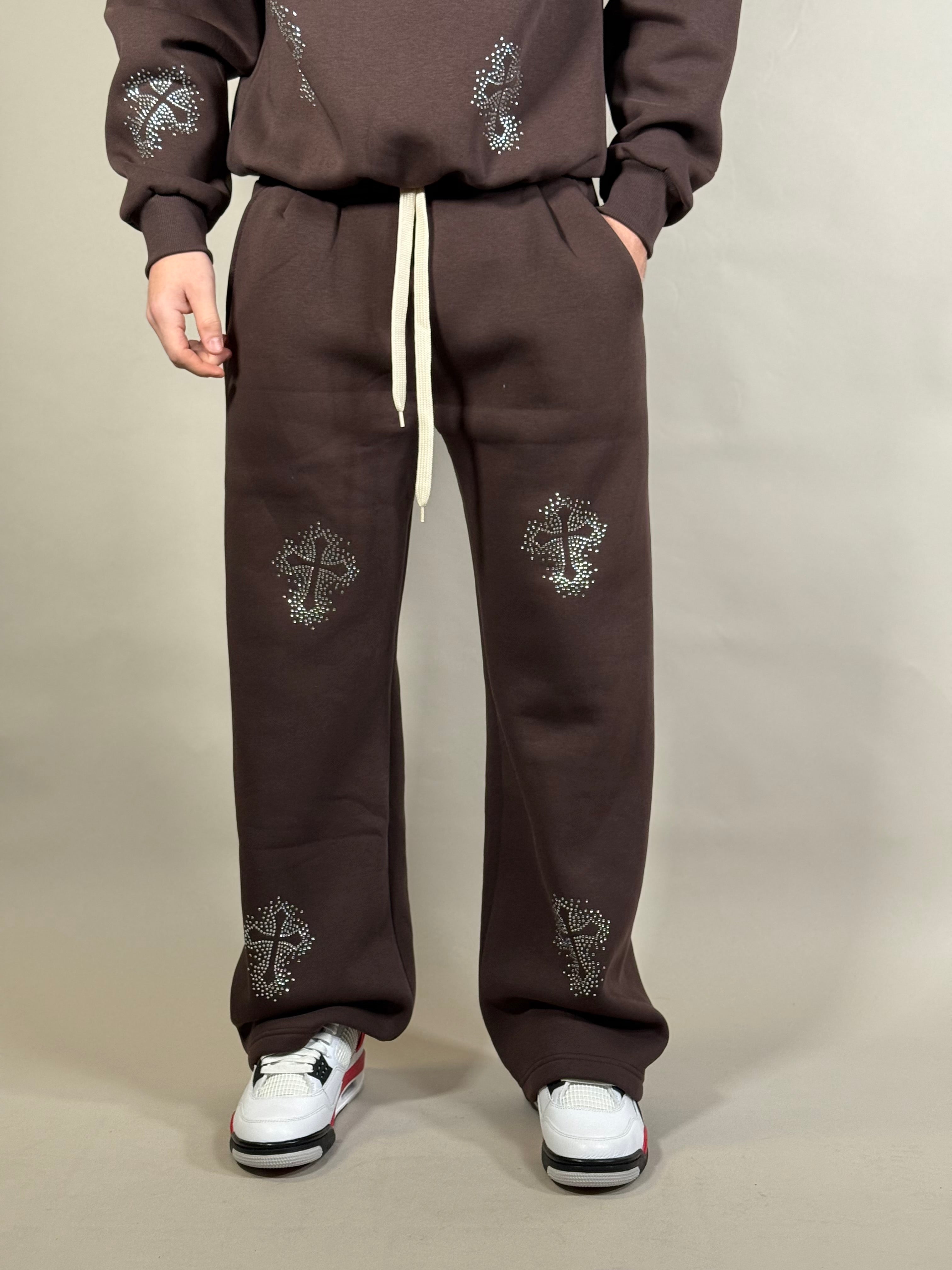 COMPLETO TUTA DIAMOND MARRONE