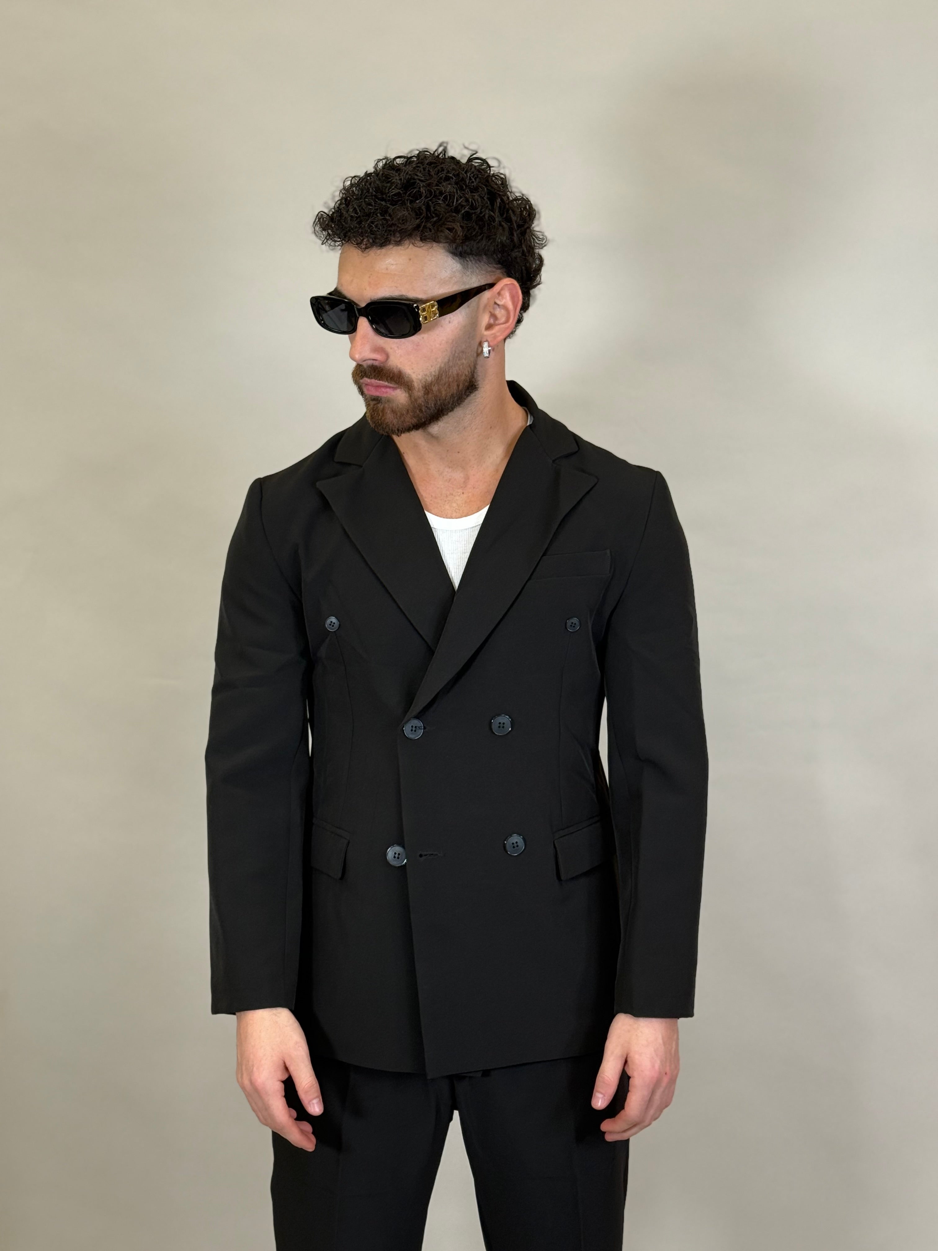 ABITO DOPPIO PETTO NERO