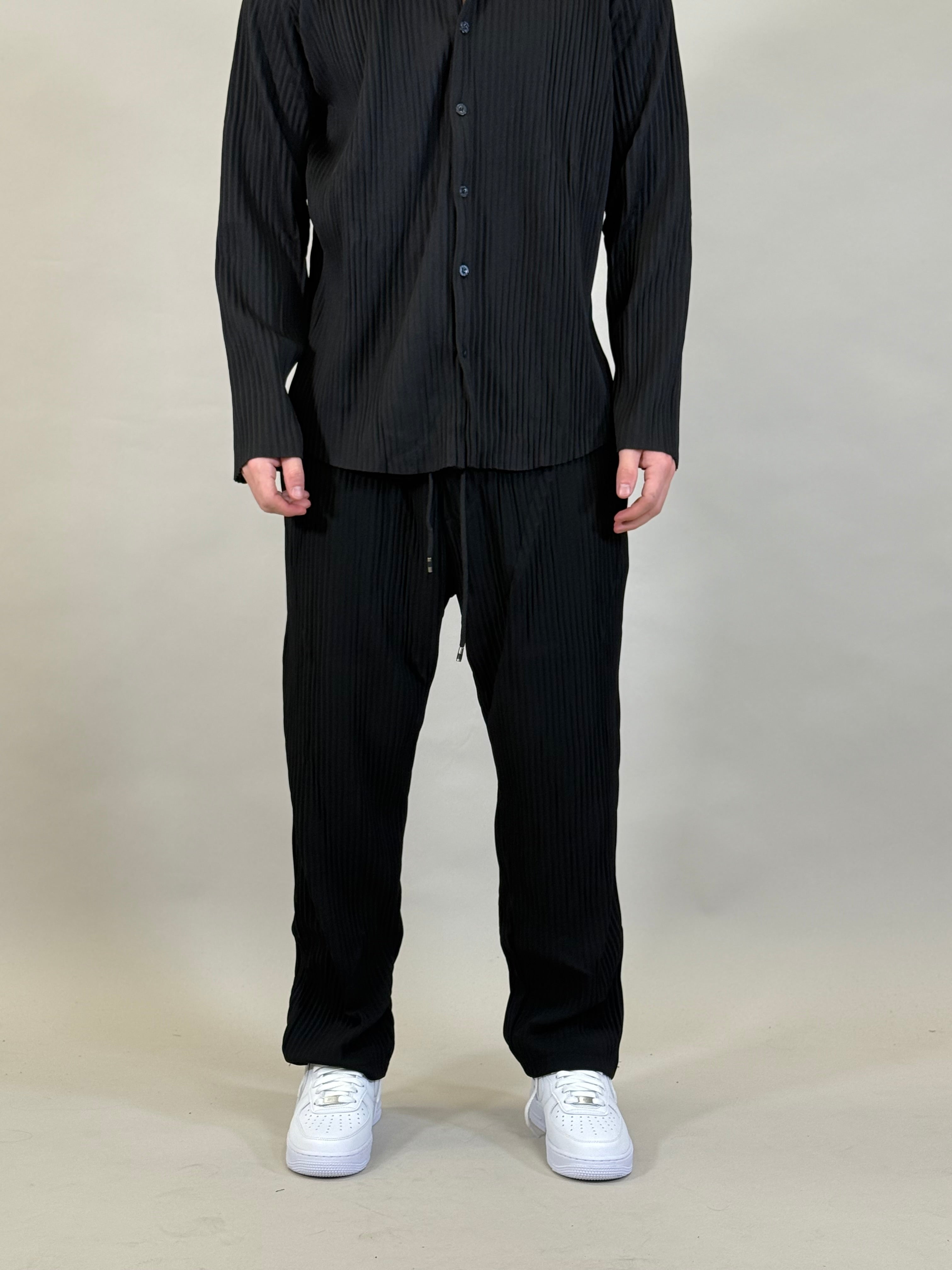 COMPLETO PLISSÈ NERO