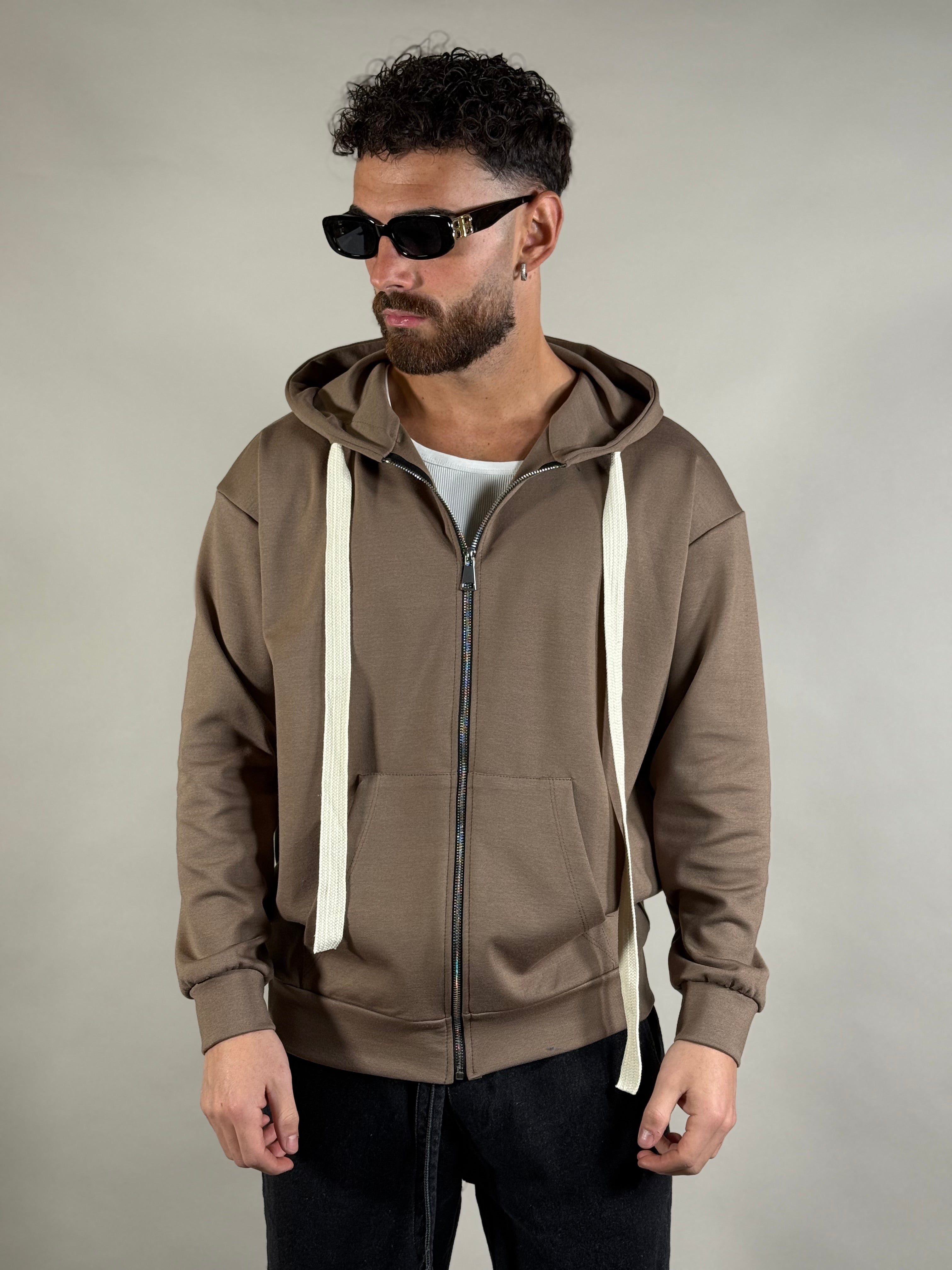 HOODIE ZIP FANGO