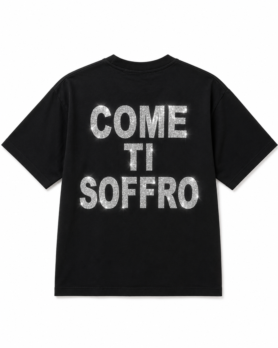 T-SHIRT COME TI SOFFRO STRASS