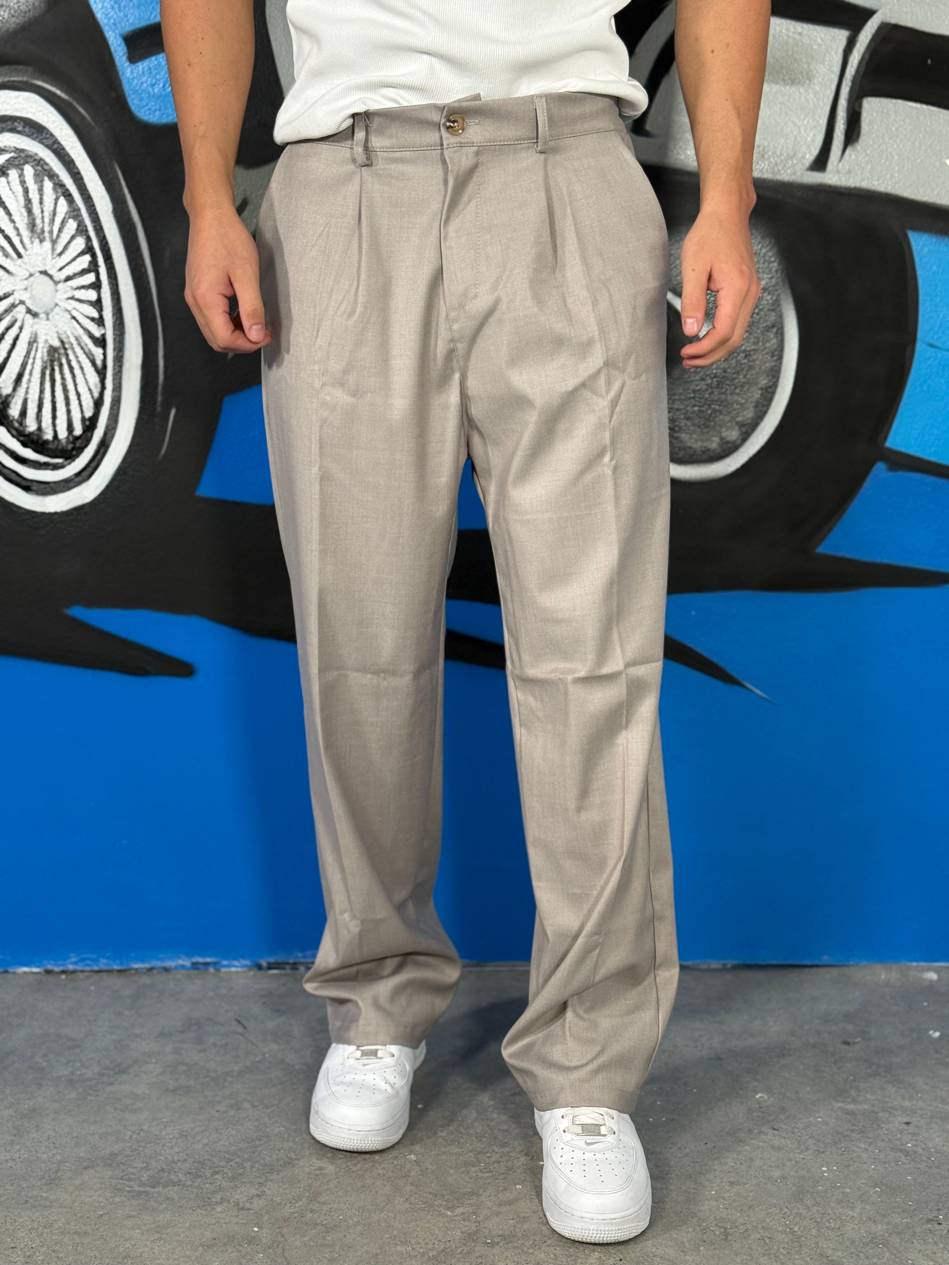 PANTA CAPRI AMPIO GRIGIO