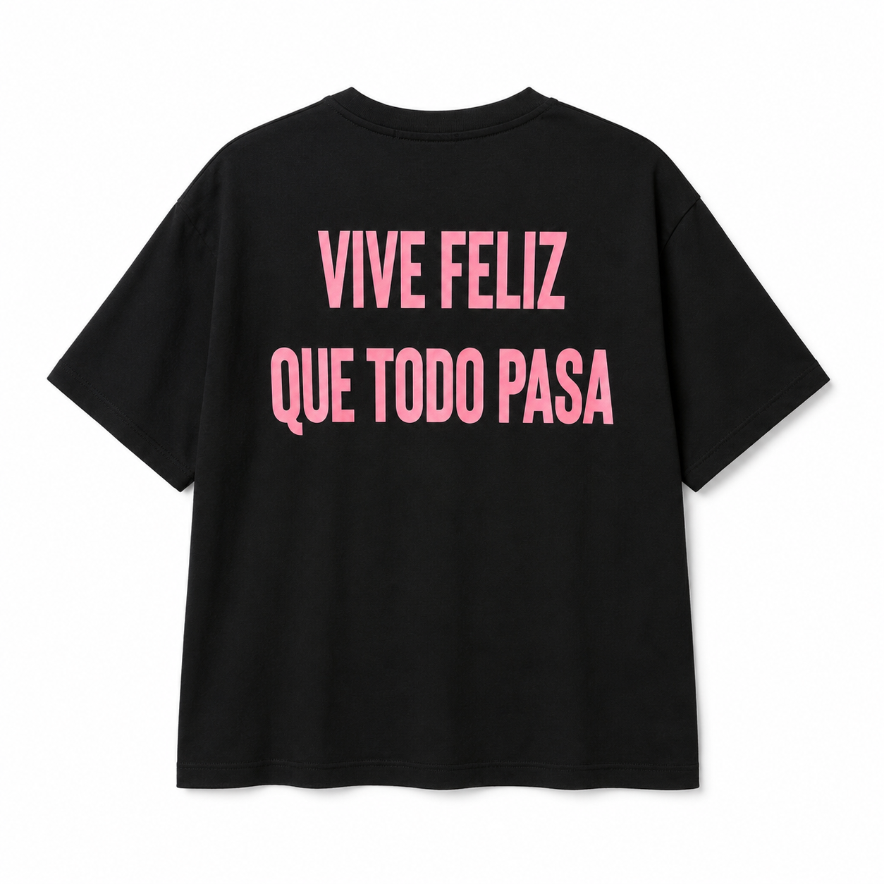 T-SHIRT FELIZ ROSA