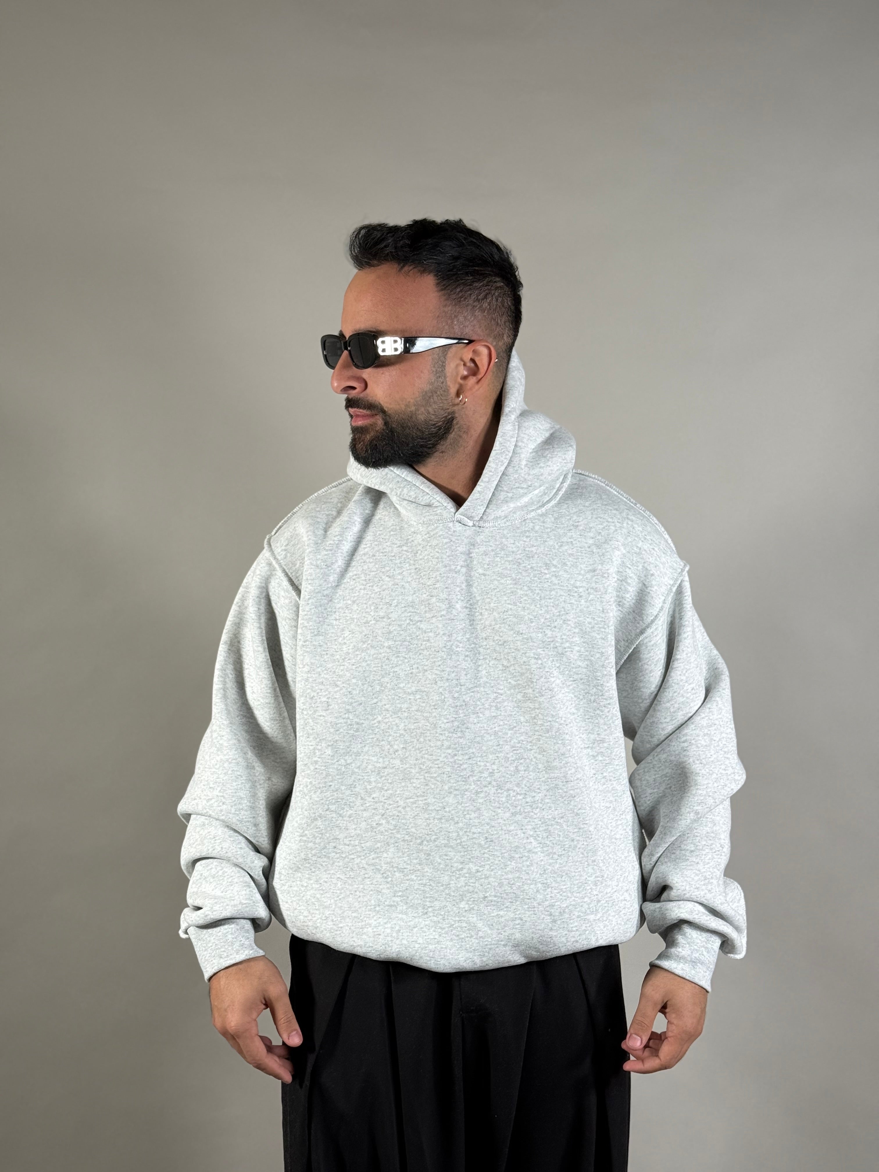 FELPA REVERSE GRIGIA