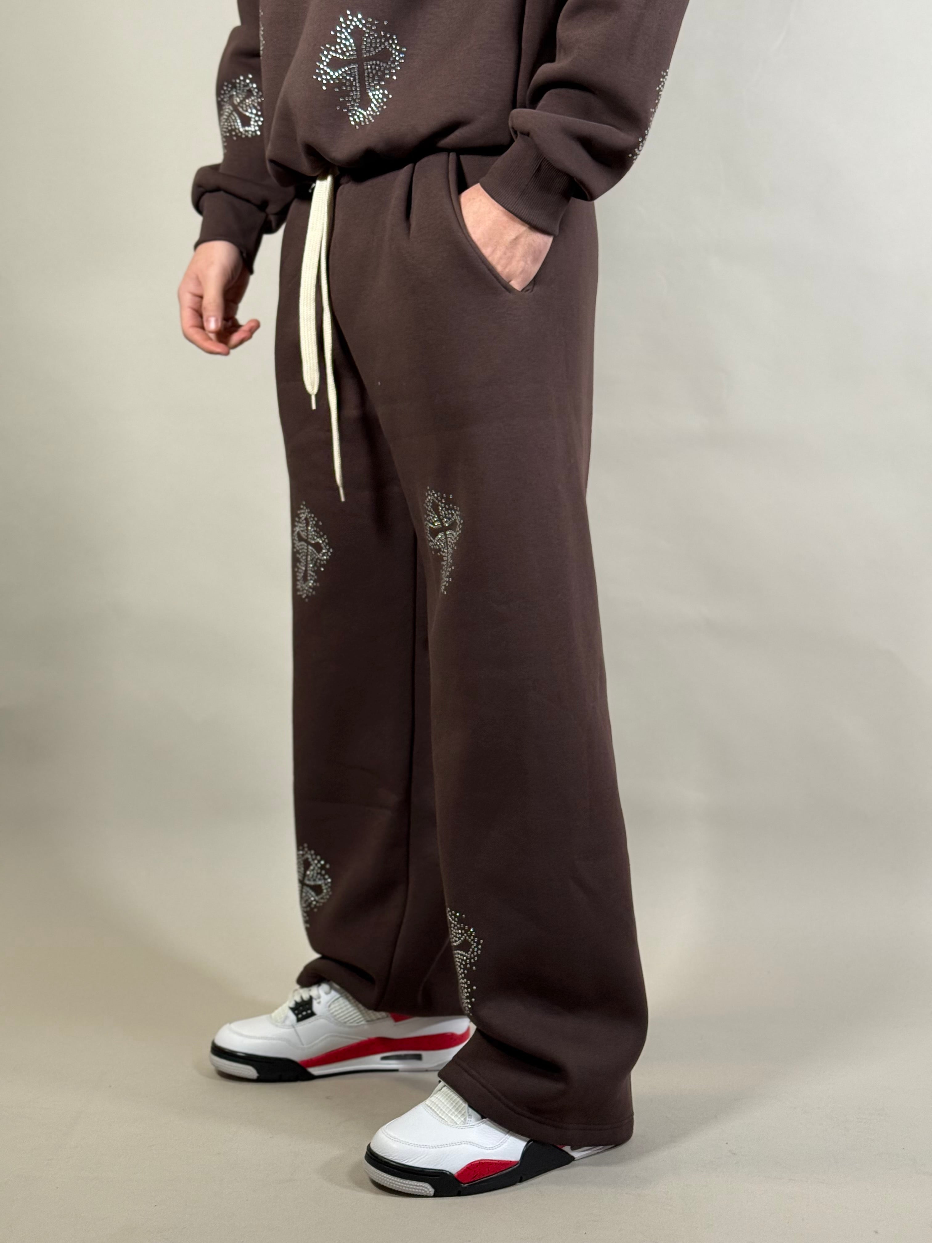 PANTA TUTA CROCI STRASS