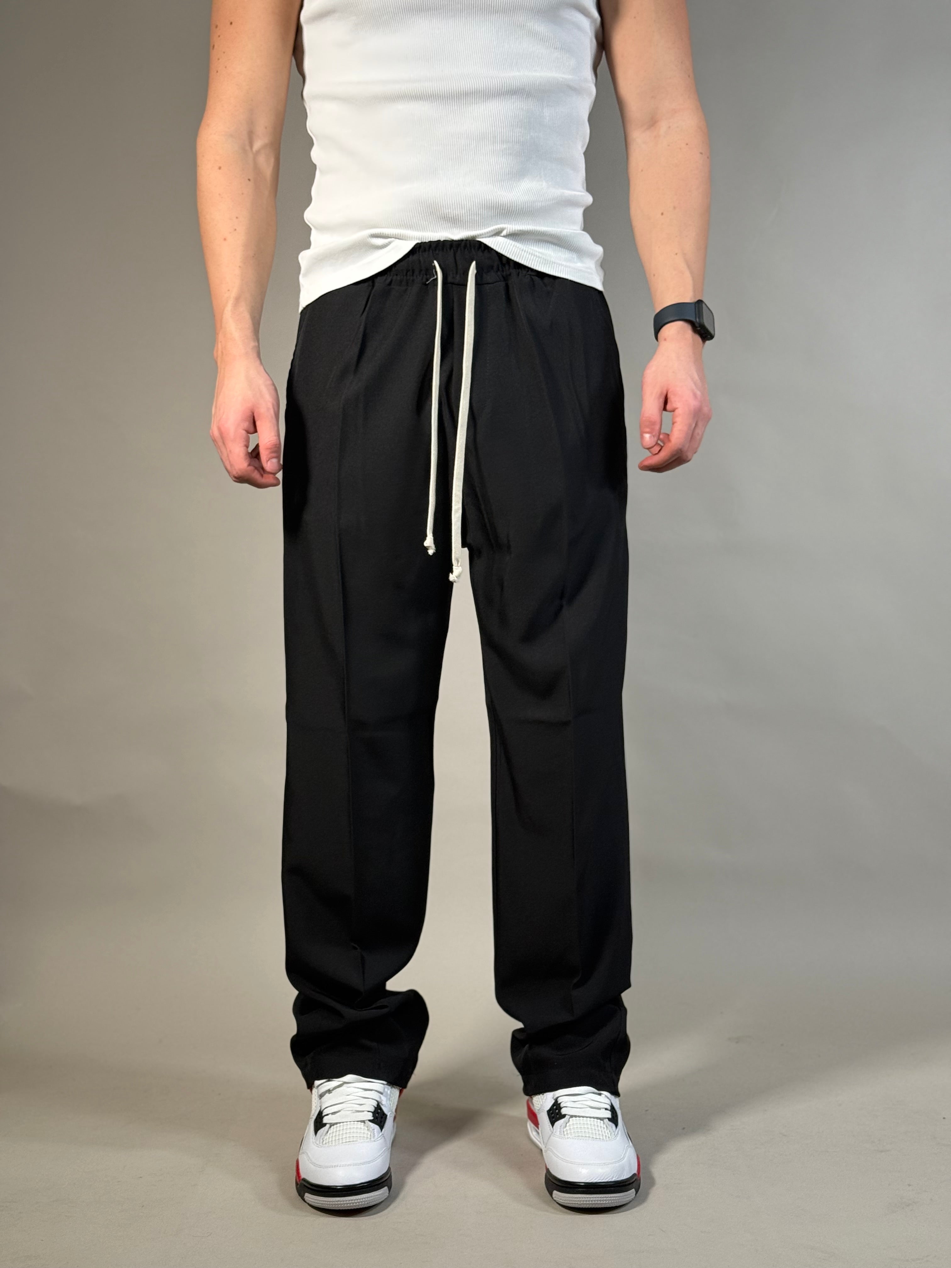 PANTA CAPRI AMPIO NERO