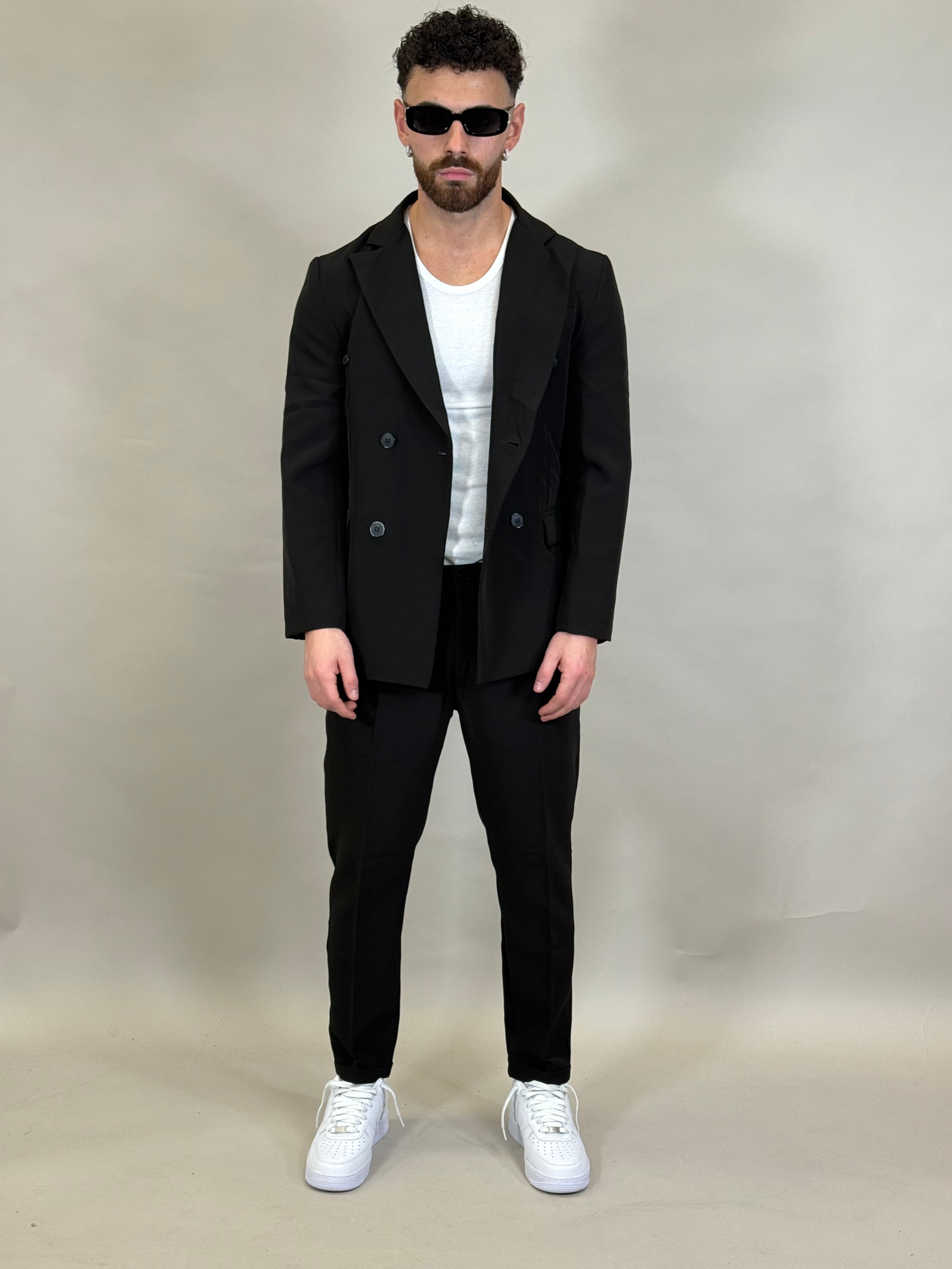 ABITO DOPPIO PETTO NERO