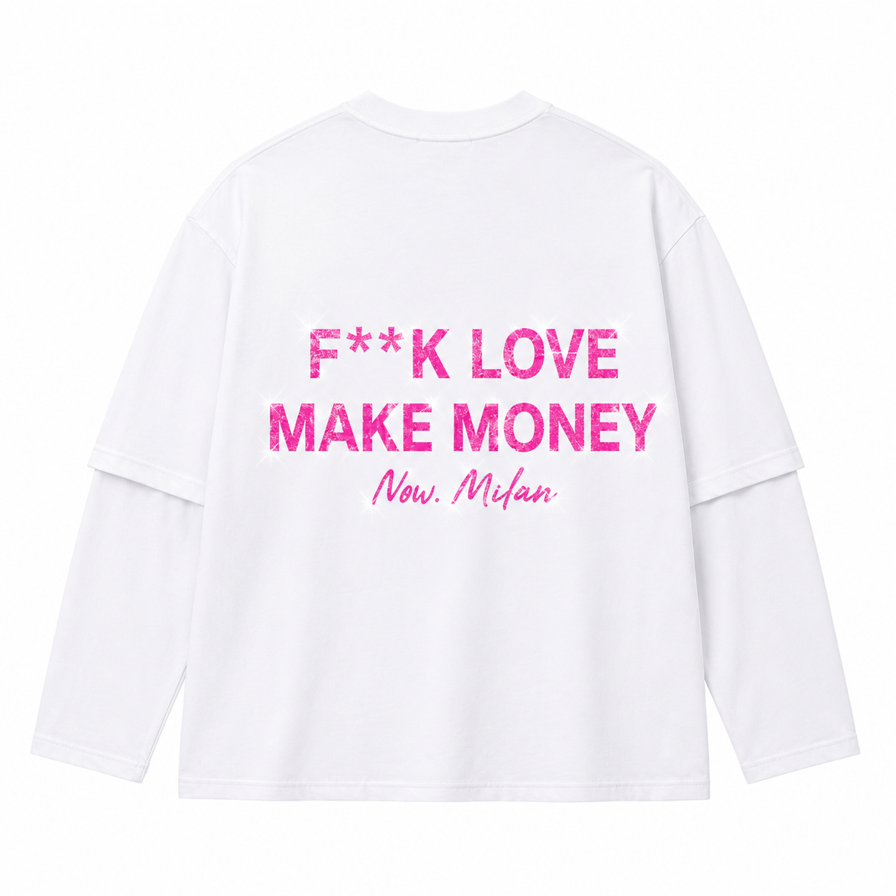 LONG SLEEVE F**K DIAMOND PINK
