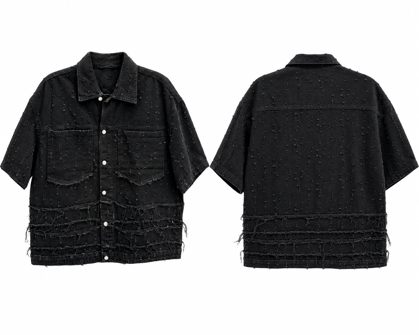 GIACCA DENIM FULL BLACK