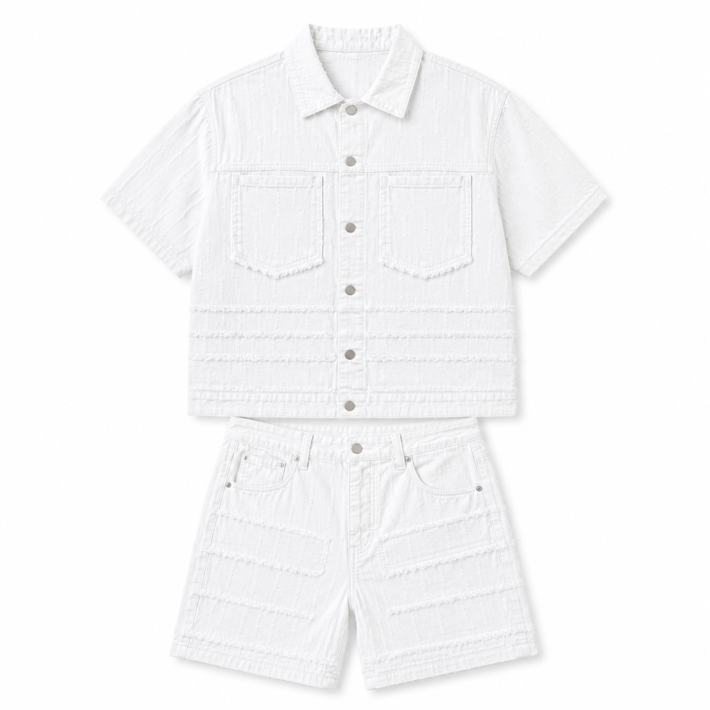 COMPLETO DENIM BIANCO