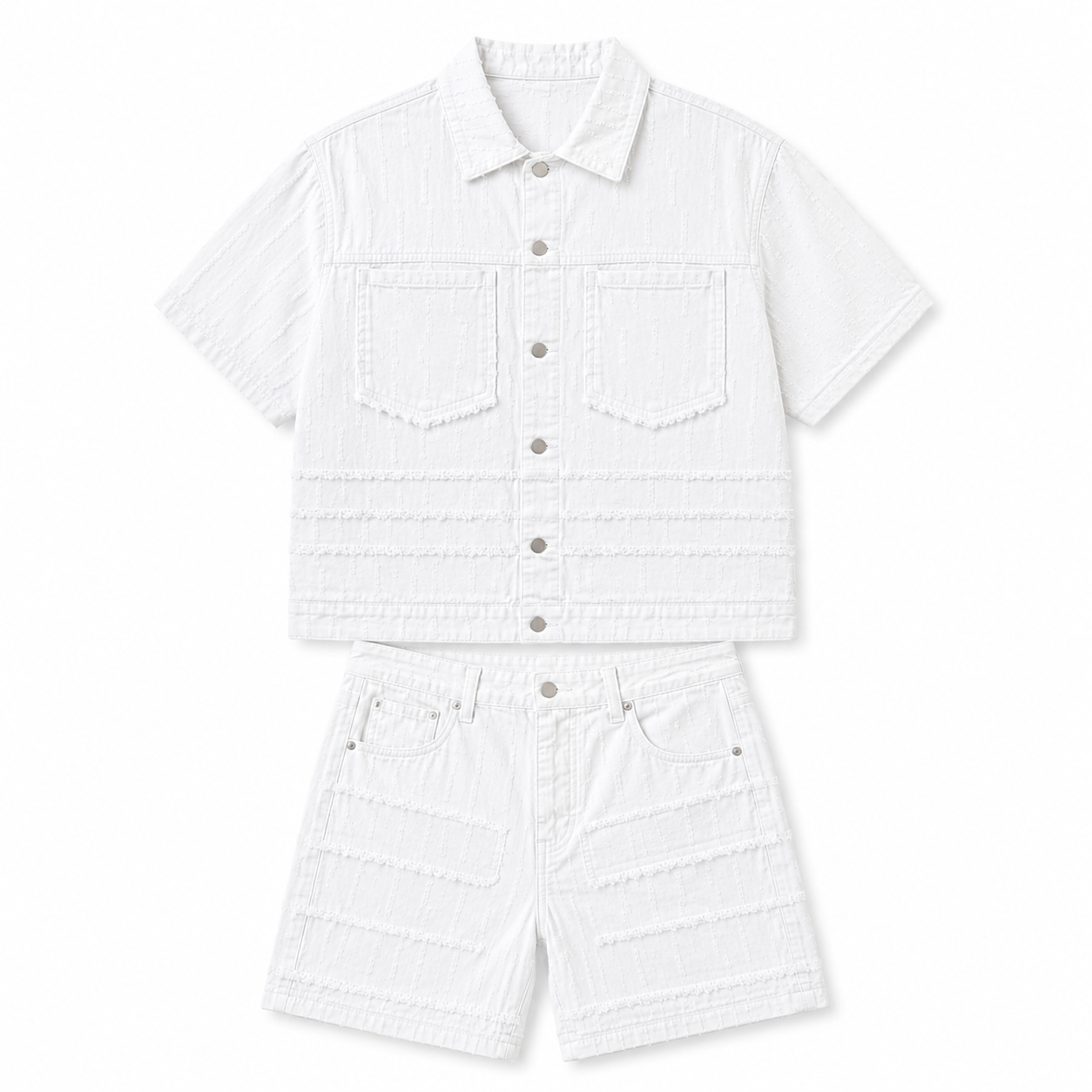 COMPLETO DENIM BIANCO