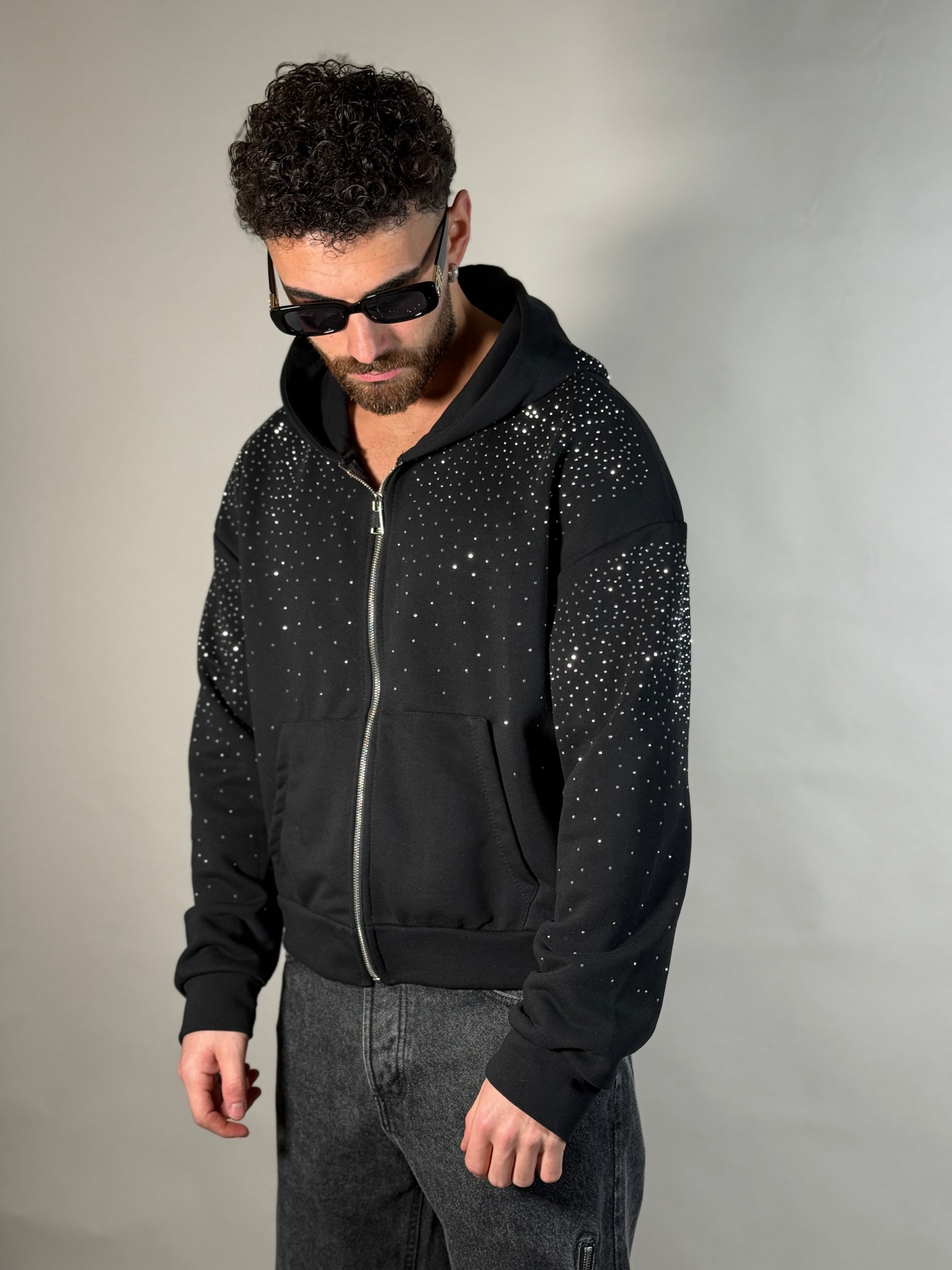 HOODIE SWAROVSKI ZIP GARZATA