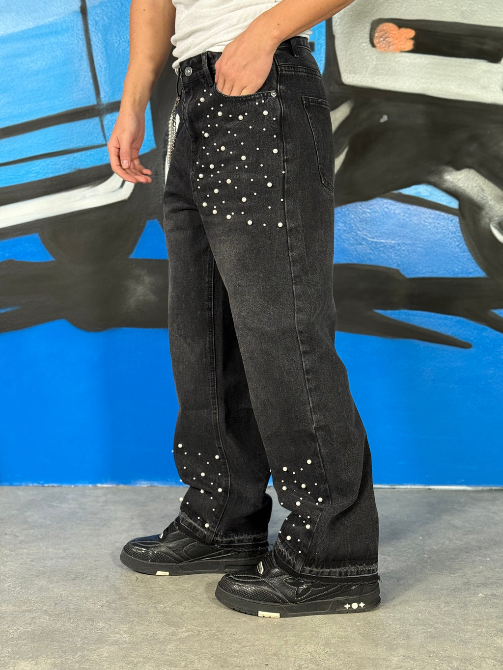 JEANS PREMIUM PEARL NERO