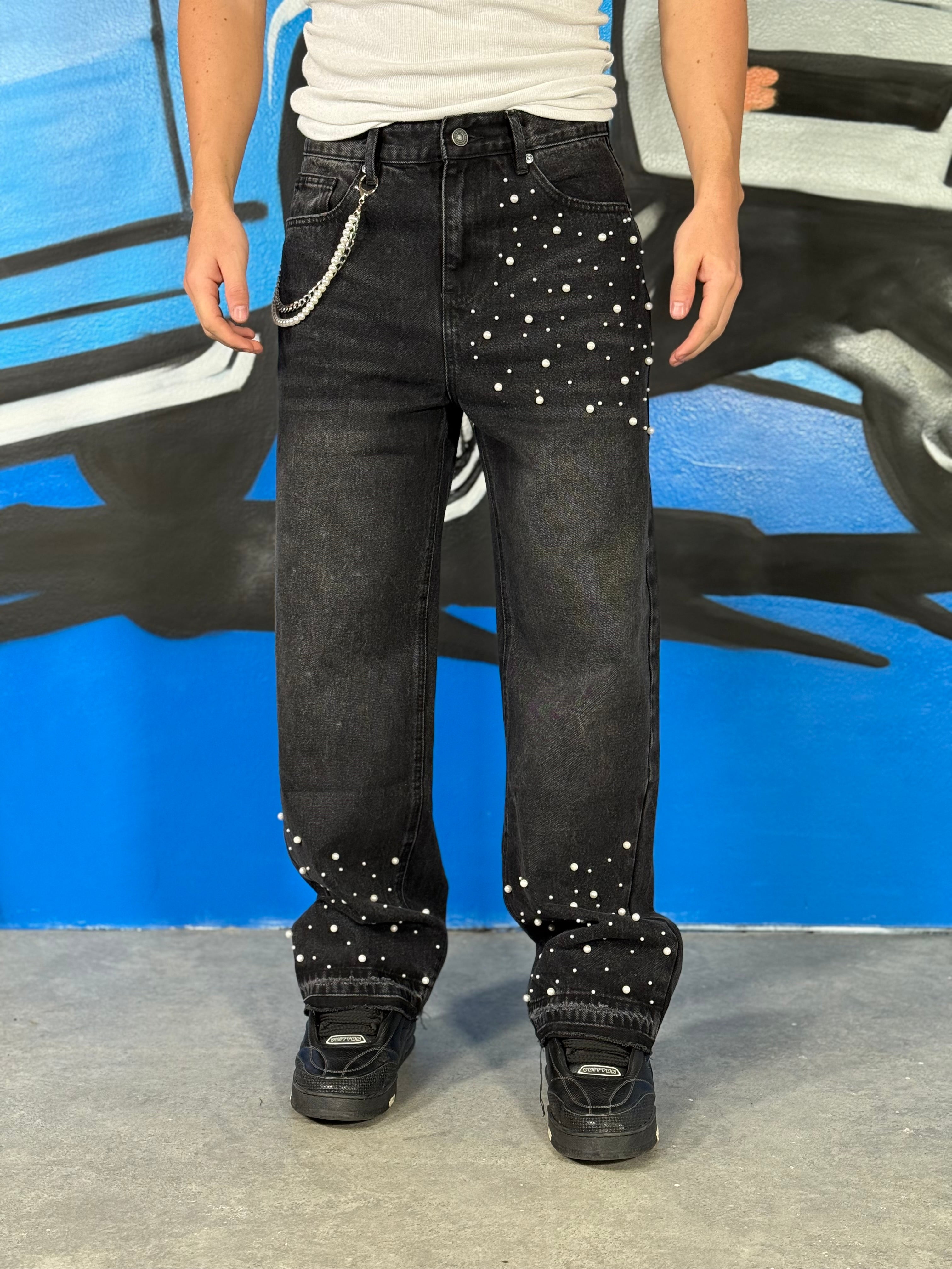 JEANS PREMIUM PEARL NERO