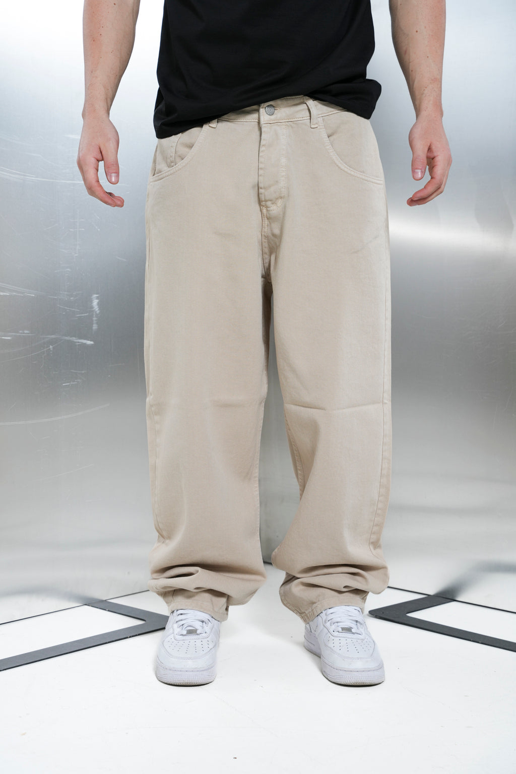 JEANS BALLON BEIGE