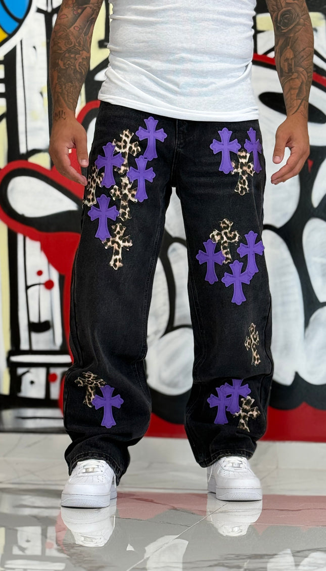 JEANS PREMIUM CROCI NERO